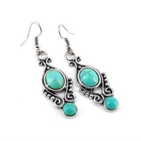 $50 for a set Turquoise Owl Bracelet $29.95 Turquoise Earrings $19.95 - Picture 4 of 14